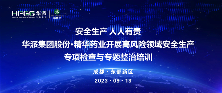 清静生产 人人有责 | 华派集团股份·鸿运国际药业开展高危害领域清静生产专项检查与专题整治培训